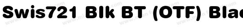 Swis721 BIk BT (OTF) Black字体转换